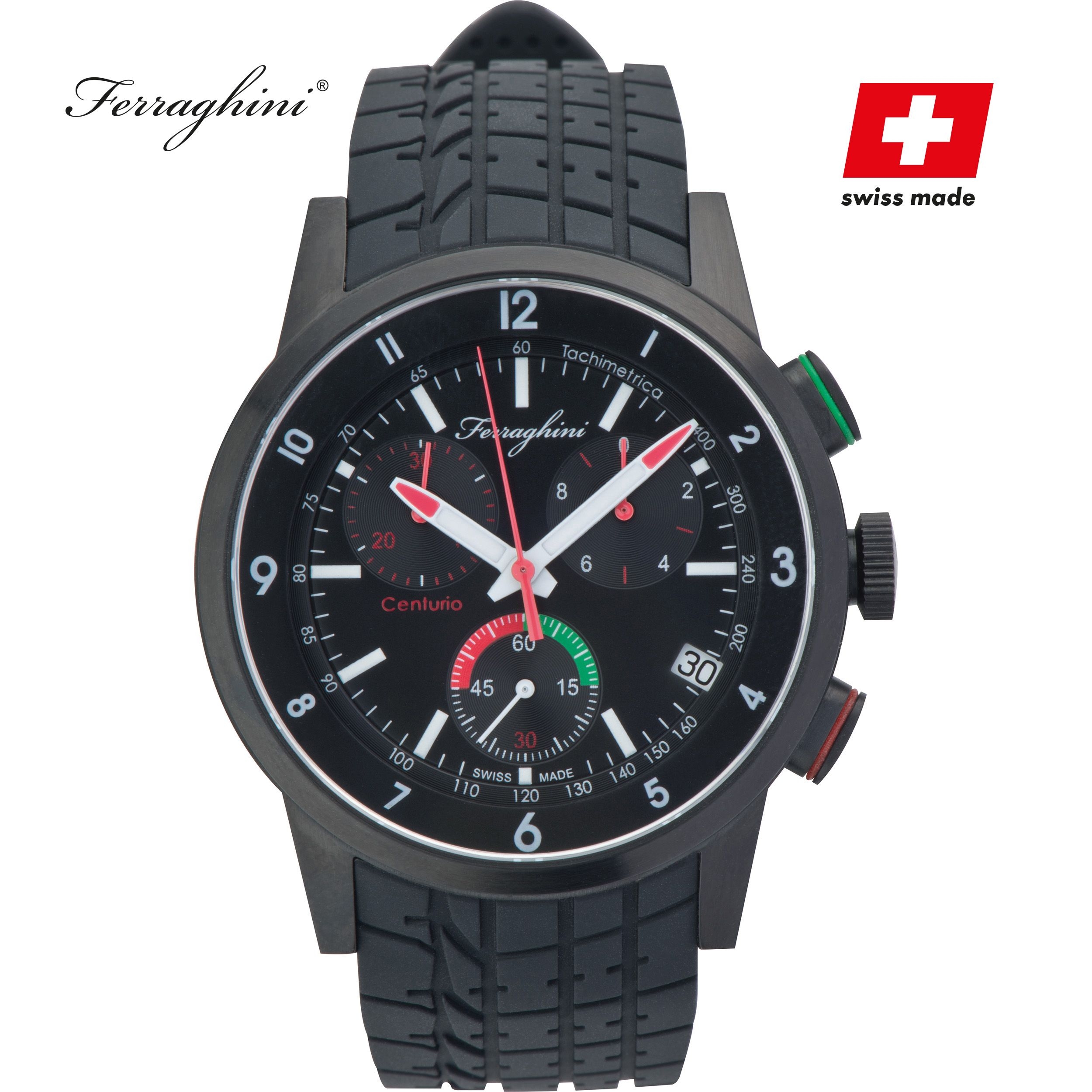 MAF215-03Ferraghini Armbanduhr Centurio RUSSELL_ schwarz
