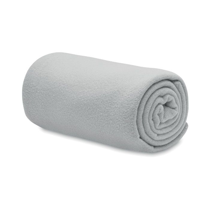 MO6805-07Bogda RPET-Polar Fleece-Decke_ grau