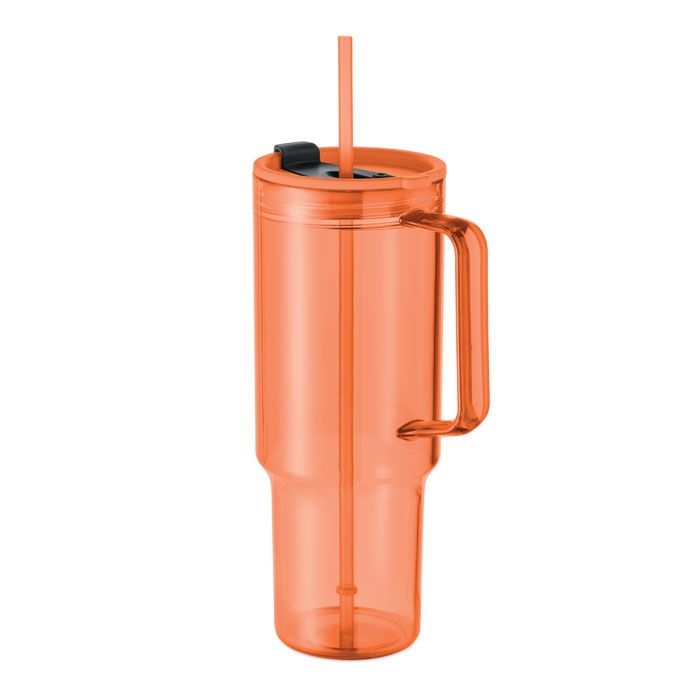 MO2964-29Mugora Trinkbecher RPET 1200ml_ transparent orange