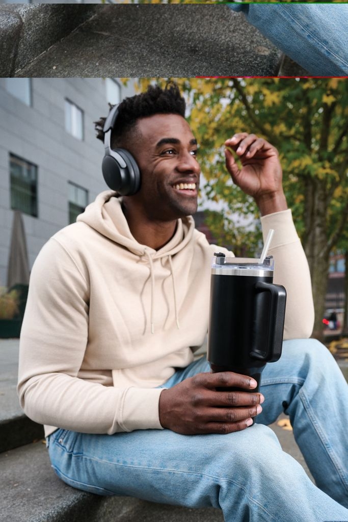 XDP437.33-01Peakflow Becher aus RCS recyceltem Stainless Steel 1200ml_ schwarz