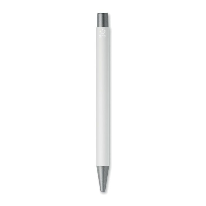 MO3222-06Nali Druckkugelschreiber recy. Alu_ weiss