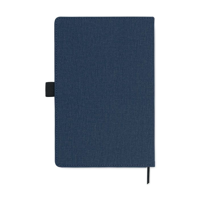 MO2285-04Cinco A5 notebook PU front pocket_ blau