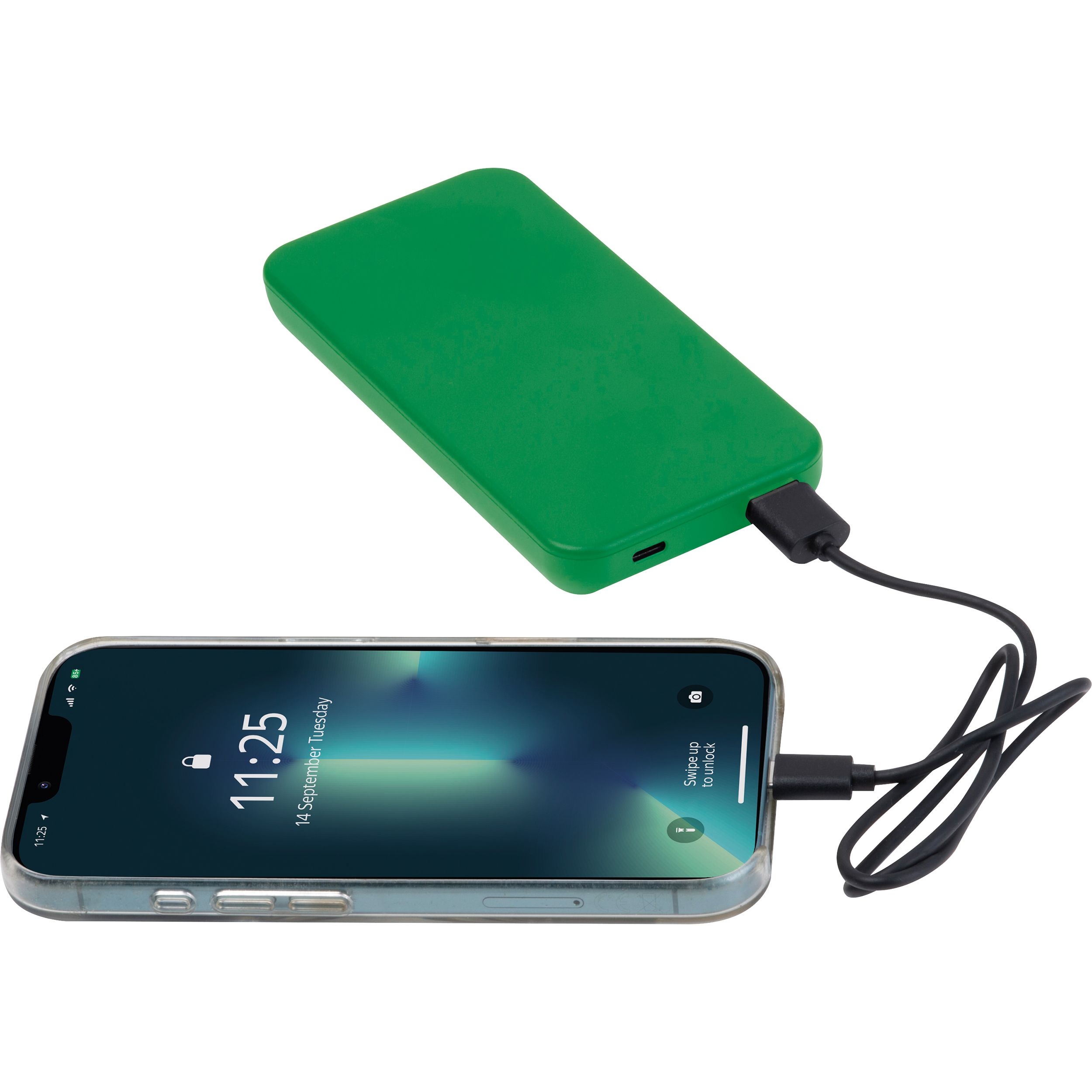 MA35494-09Recycelte Powerbank 10.000 mAh PRESTON_ gruen