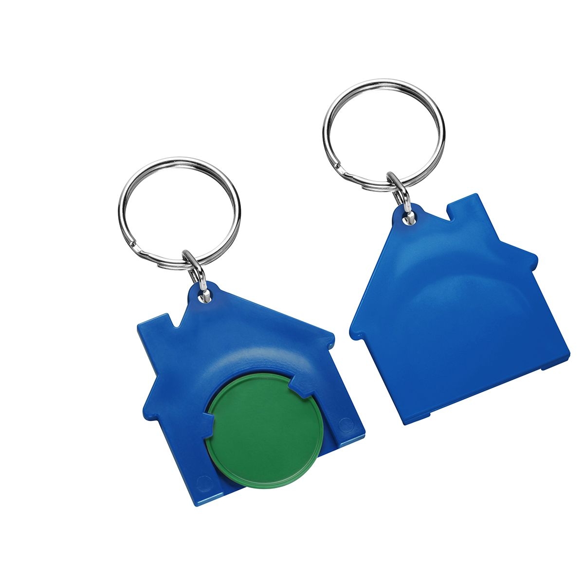 HE7516R-2-3Chiphalter mit 1€-Chip _Haus_ gruen_ blau