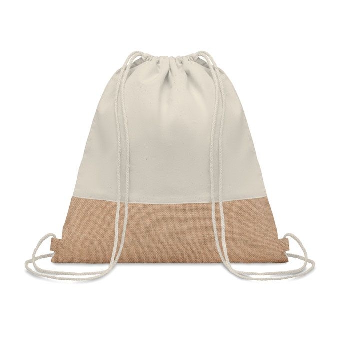 MO9516India Beutel mit Kordelzug Jute