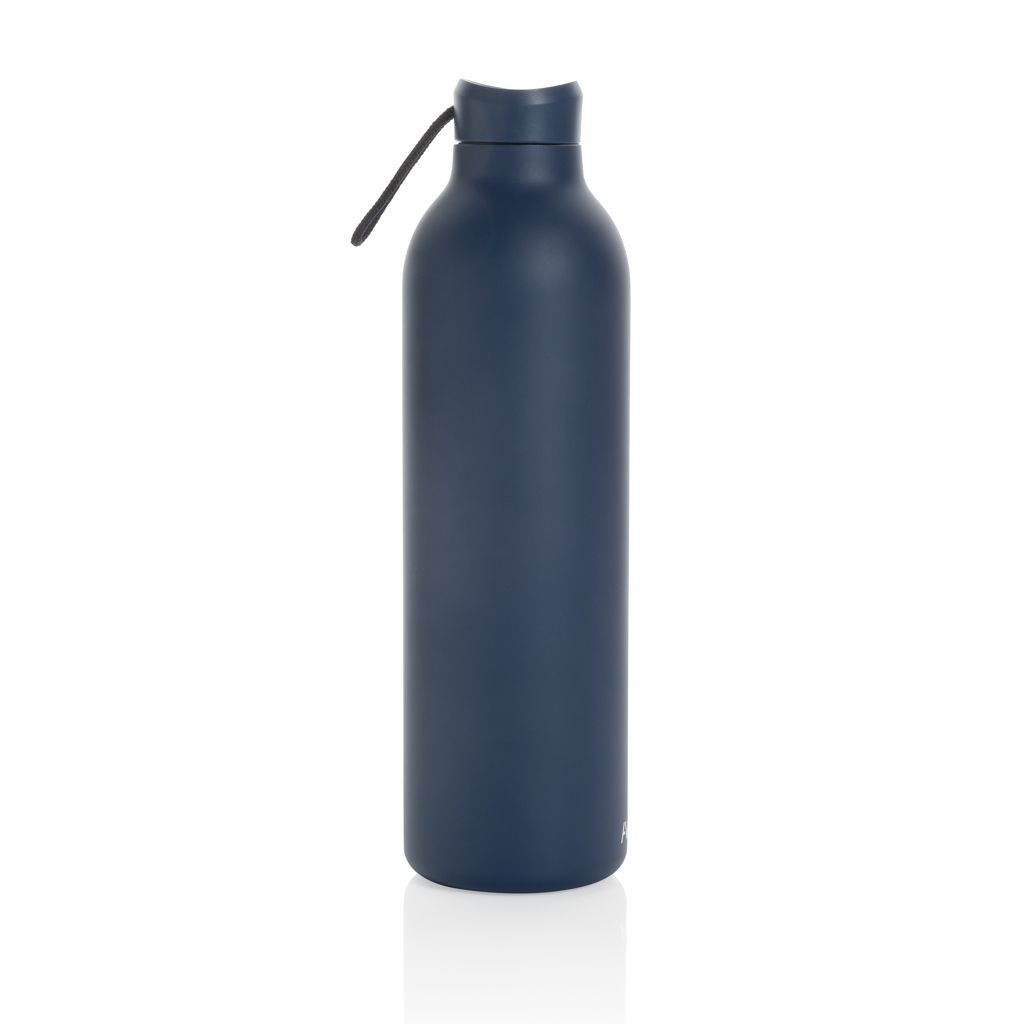 XDP438.01-25Avira Avior RCS recycelte Stainless-Steel Flasche 1L_ navy blau