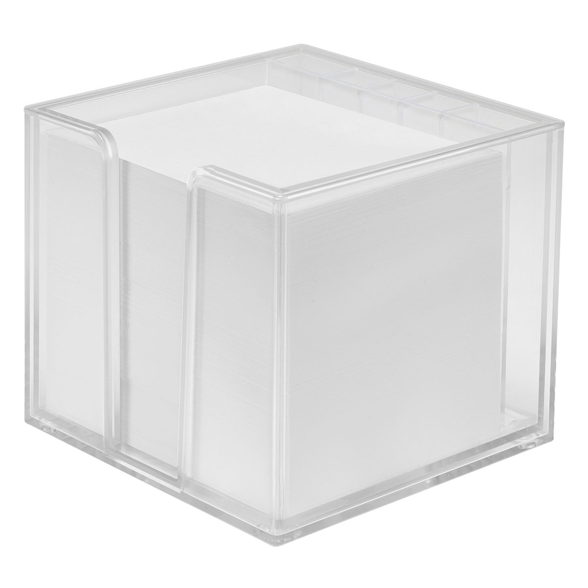 HE7005KPC-7Zettelbox mit Koecher _Sigma_ doppelwandig_ glasklar