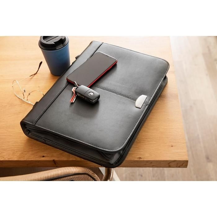 GI8615-01Dokumentenmappe aus Kunstleder Lilo_ schwarz