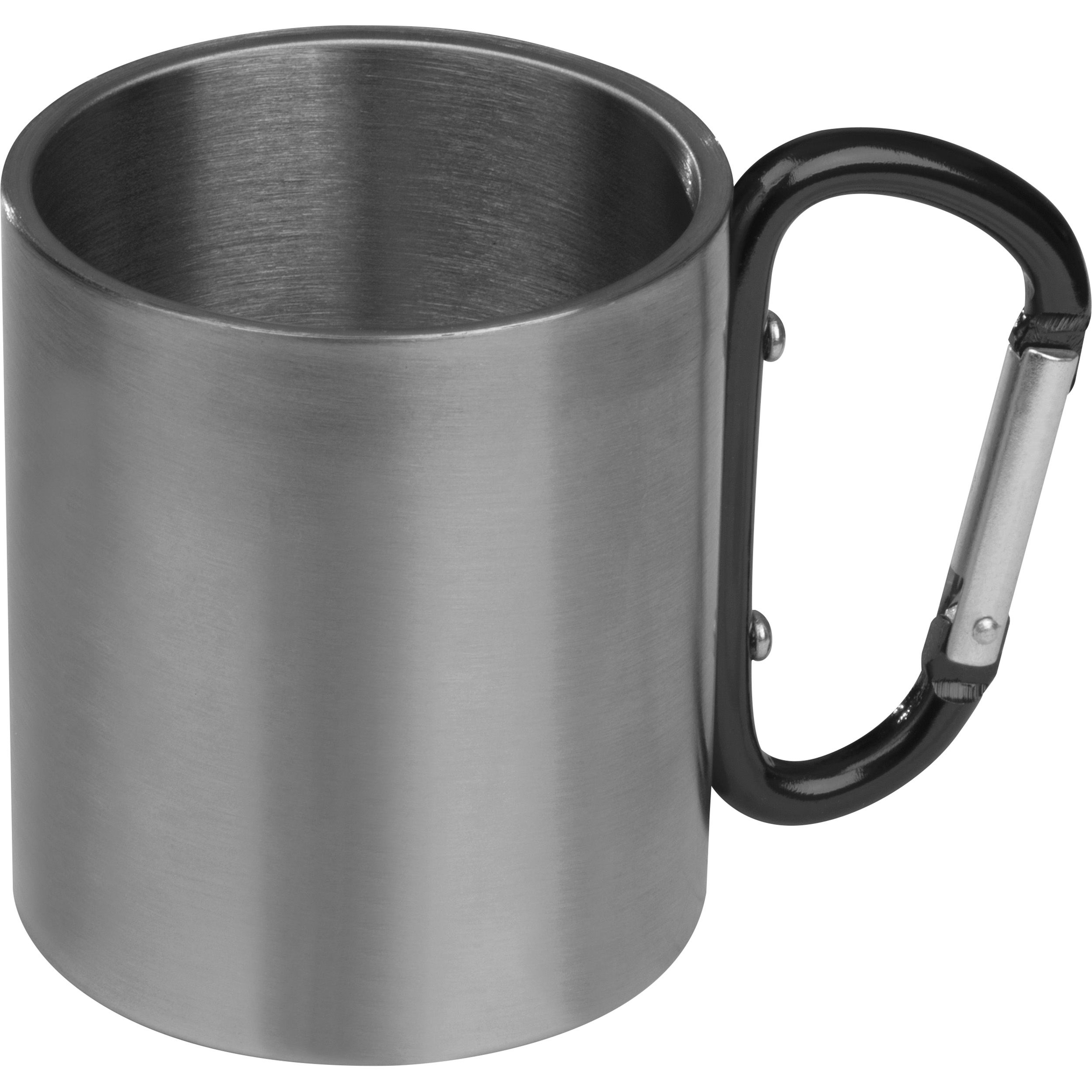 MA81367Tasse aus Metall mit Karabinerhaken_ 200ml ANGELICA