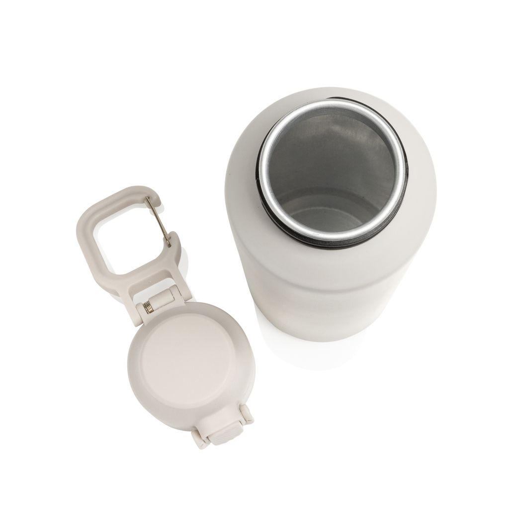 XDP437.50-23Via RCS Re-Steel Sportflasche mit Verschluss_ 600ml_ beige