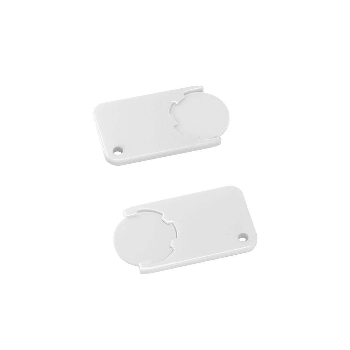 HE7454-0-0Chiphalter mit 1€-Chip _Beta_ weiss_ weiss