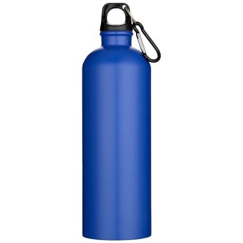 PF100872-2Oregon 750 ml matte RCS-zertifizierte_ einwandige Trinkflasche aus recyceltem Edelstahl mit Karabine