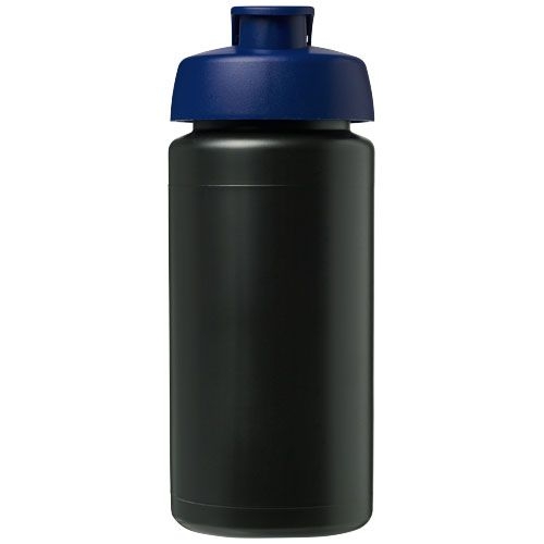 PF210072-14Baseline® Plus grip 500 ml Sportflasche mit Klappdeckel_ schwarz_blau