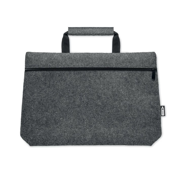MO6718-15Tapla Laptop Tasche RPET-Filz_ steingrau