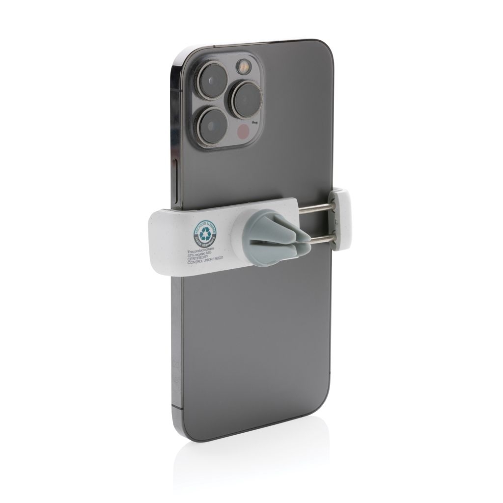 XDP302.80-3Acar 360° Auto-Handyhalterung aus RCS recyceltem Kunststoff_ weiss