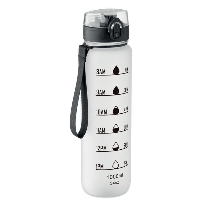 MO2672-26Isforden Mark Sport-Trinkflasche RPET 1L_ transparent weiss