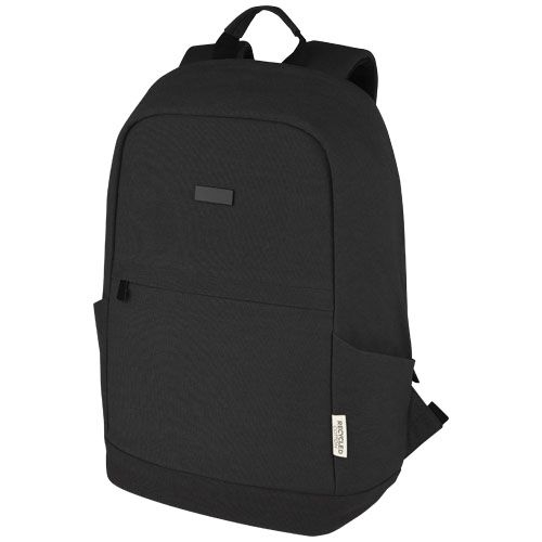 PF120677-4Joey 15_6 Zoll Anti-Diebstahl Laptop Rucksack 18 L aus GRS-recyceltem Canvas_ schwarz