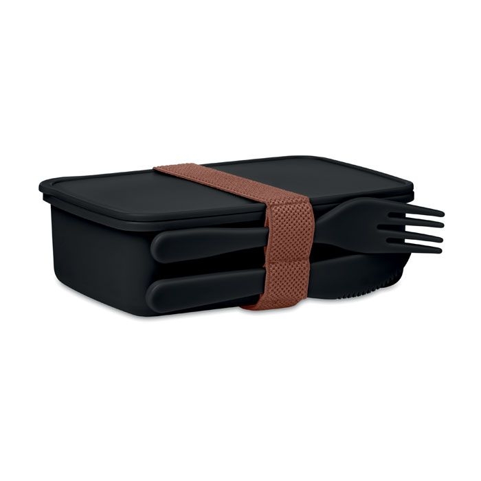 MO6254-03Sunday Lunchbox mit Besteck_ schwarz