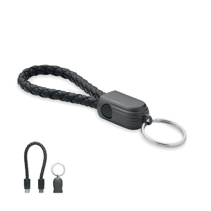 MO2647-03Fauleti Loop 60W Schluesselring-Ladekabel_ schwarz