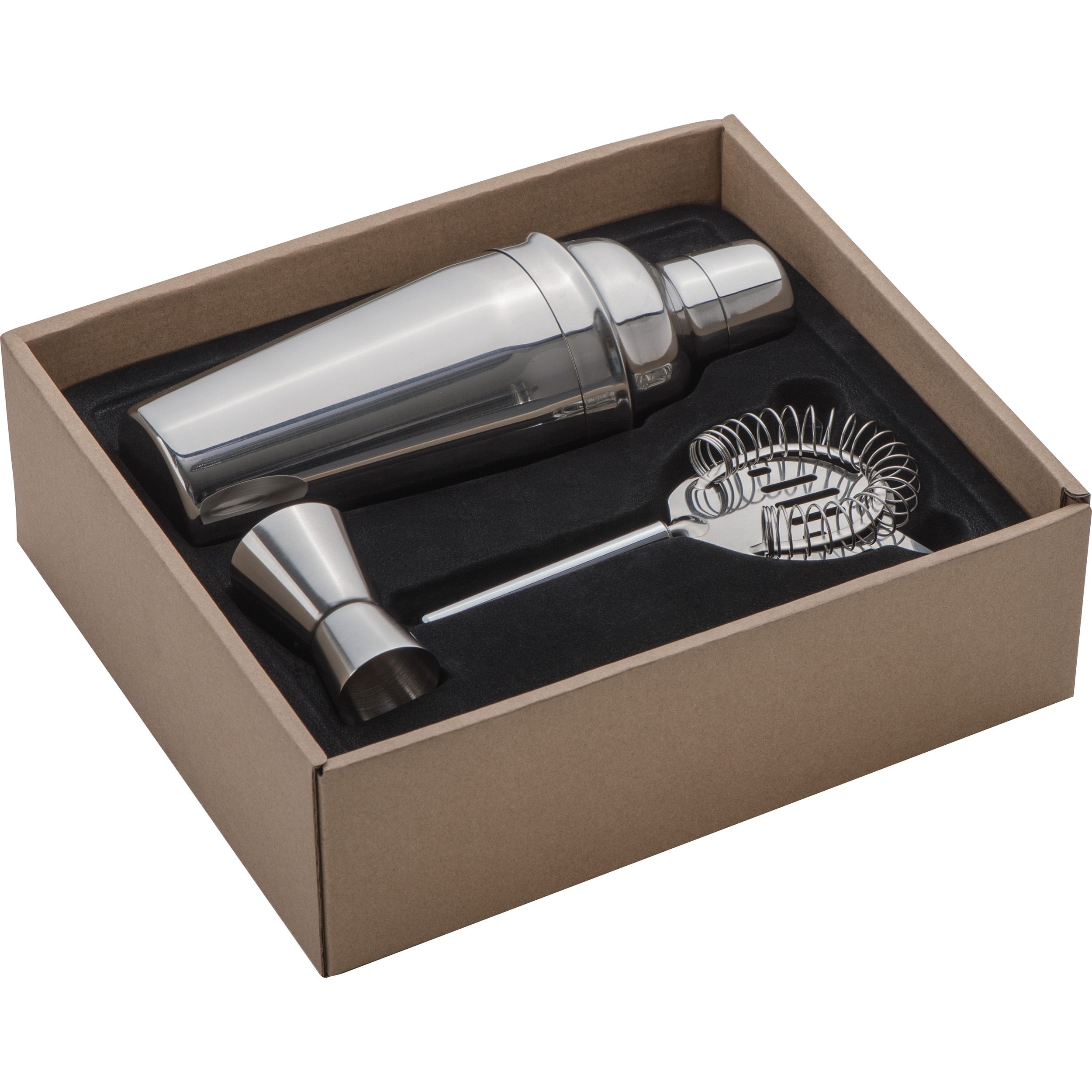 MA84021-07Cocktail Set 3 teilig KAY_ silbergrau