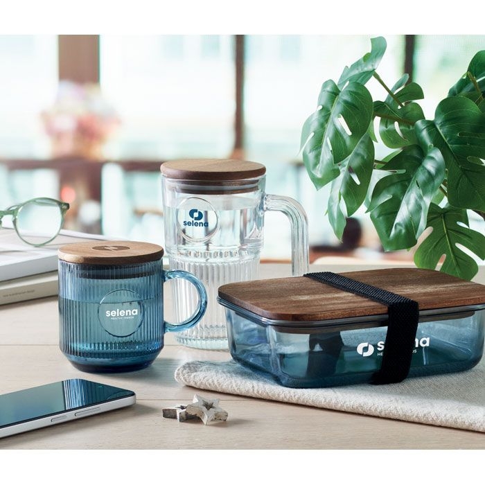 MO2752-23Vitrio Mug Gerippter Glasbecher 300ml_ transparent blau