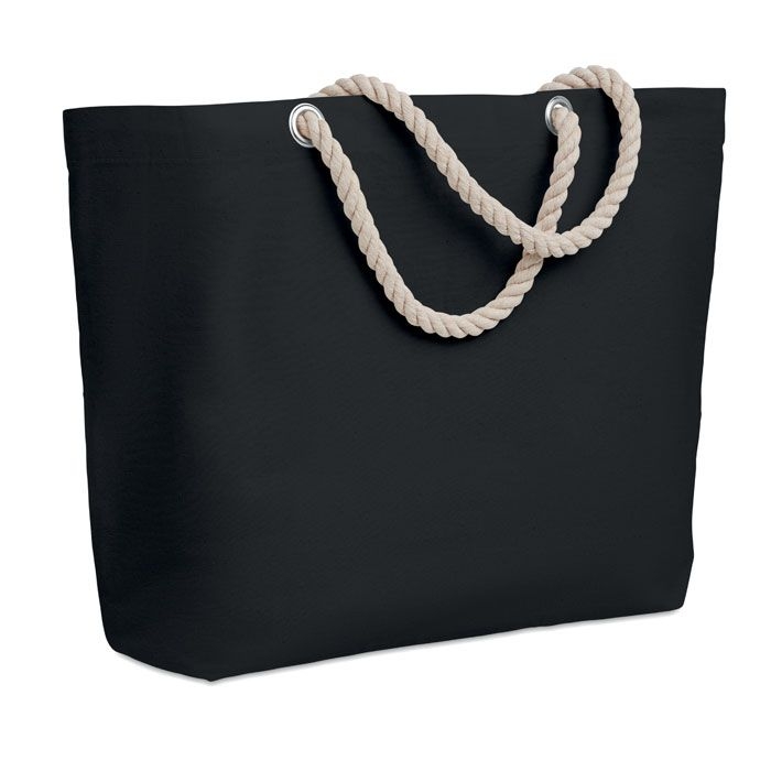 MO9813-03Menorca Strandtasche mit Kordelgriff_ schwarz
