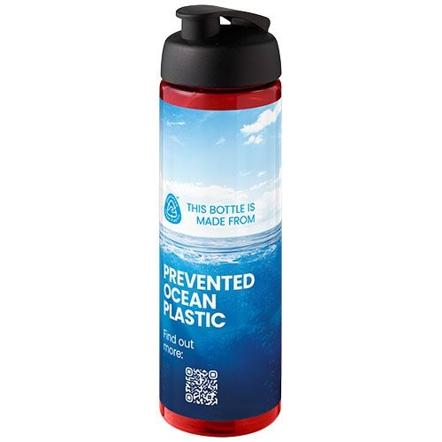 PF210483-12H2O Active® Eco Vibe 850 ml Sportflasche mit Klappdeckel_ rot_schwarz