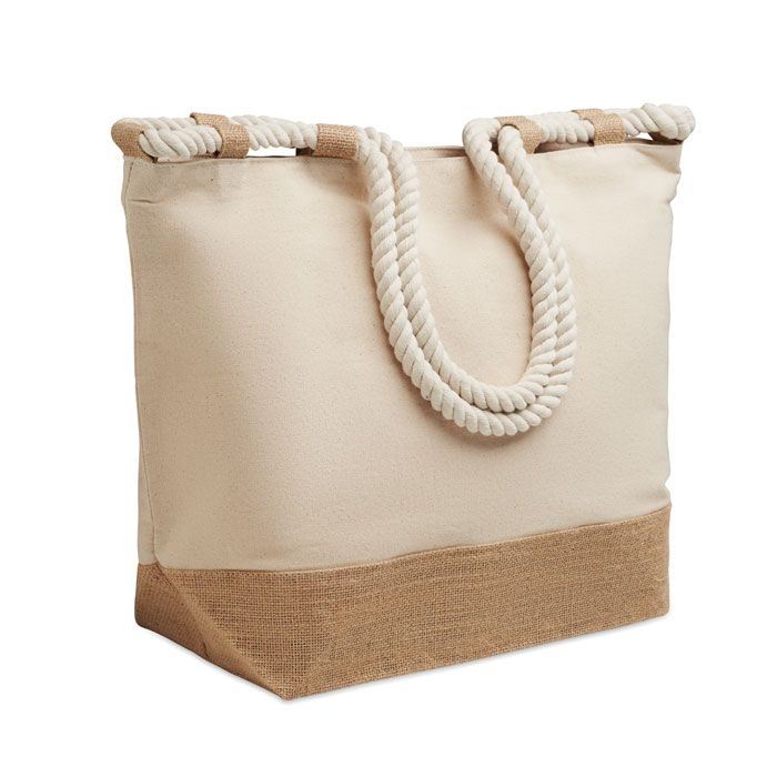 MO2805-13Makenke Strandtasche Canvas 280g_m²_ beige