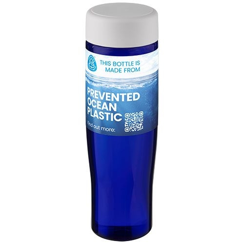 PF210450-2H2O Active® Eco Tempo 700 ml Wasserflasche mit Drehdeckel_ weiss_blau