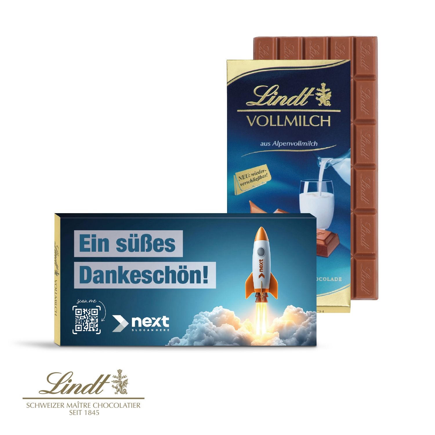 CD91270-02Premium Schokolade von Lindt_ Hello Schokotafel_ Vollmilch ohne Zuckerzusatz