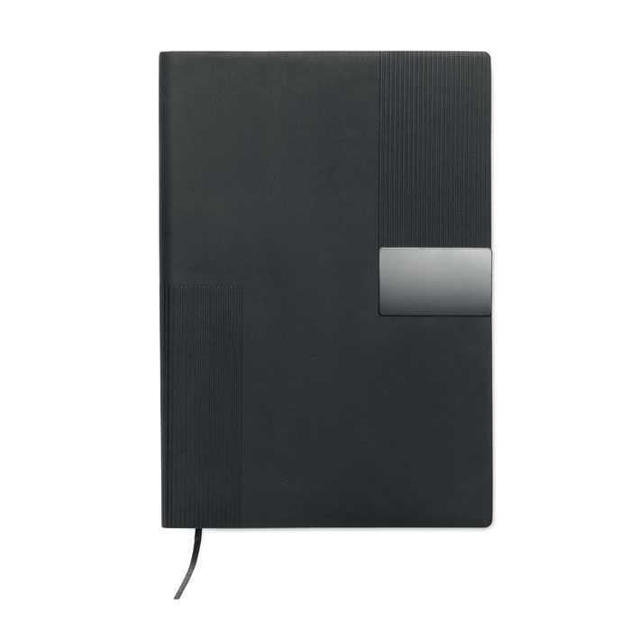 MO2645-03Treze DIN A5 Notizbuch PU_ schwarz