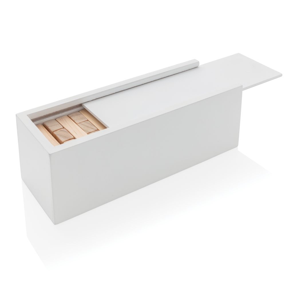 XDP940.16-3Deluxe Holz-Stapelturm aus Holz_ weiss