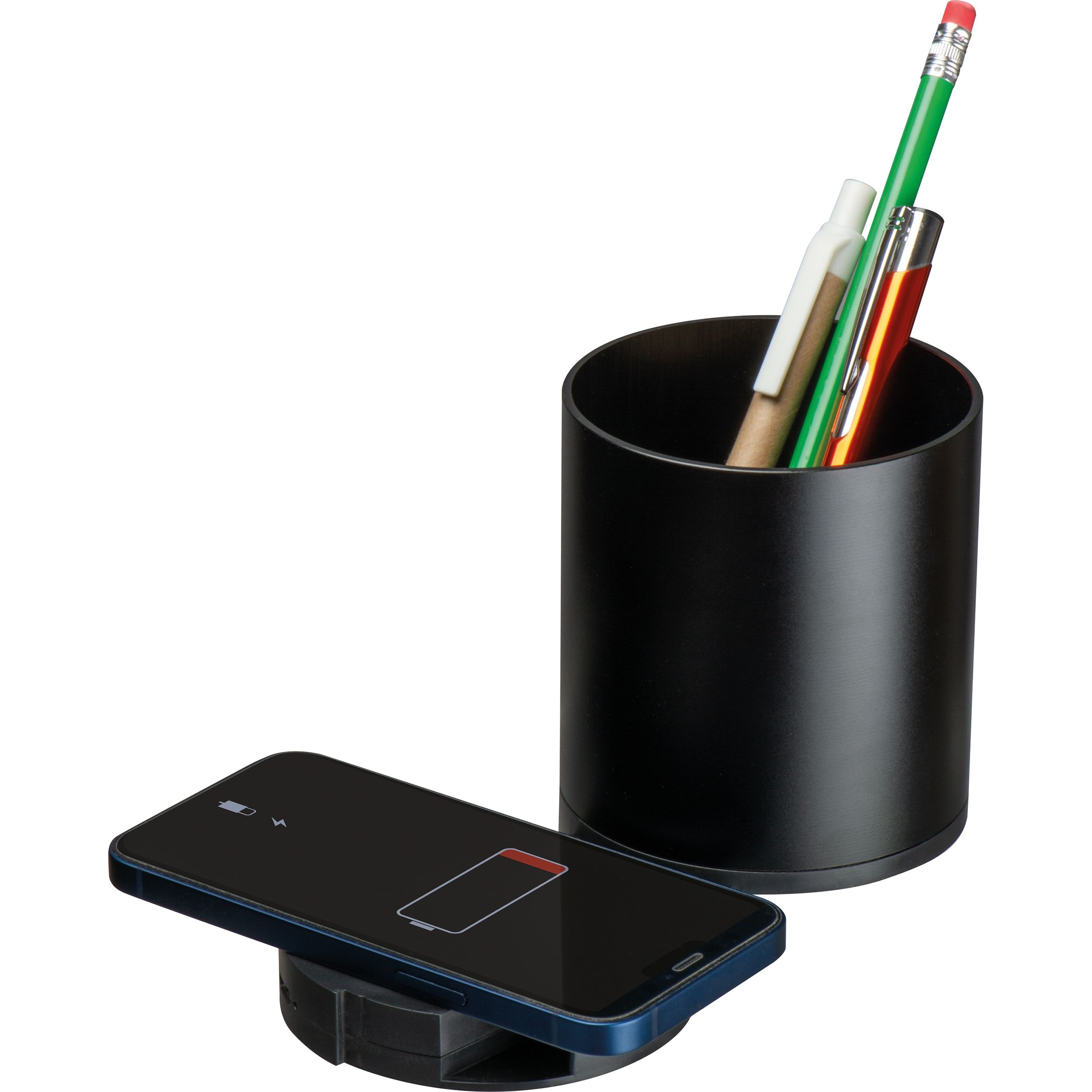 MA33947-03Stiftekoecher mit Wireless Charging BORIS_ schwarz