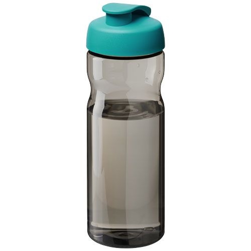 PF210097-6H2O Active® Eco Base 650 ml Sportflasche mit Klappdeckel_ kohle_aquablau