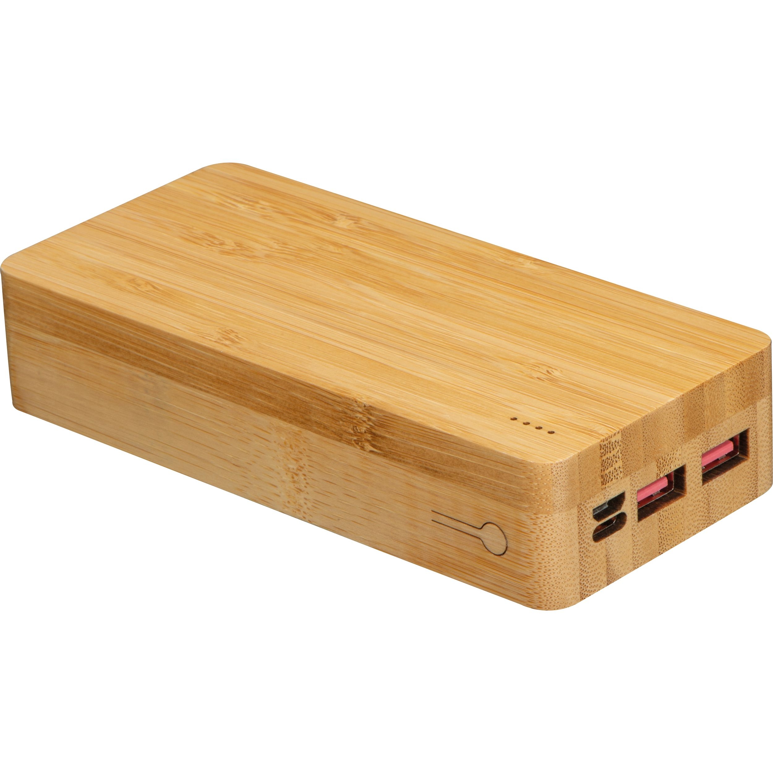 MA33969-13Powerbank aus Bambus 20.000 mAh VALERIA_ beige