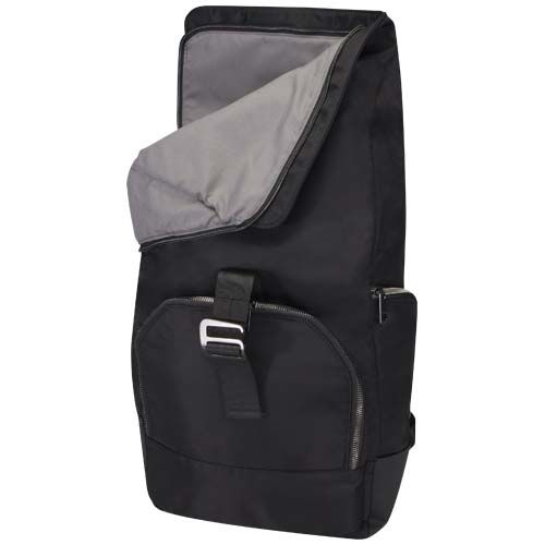 PF130088-1Rhine 15_ Rolltop-Rucksack aus recyceltem GRS-Material 18 L_ schwarz