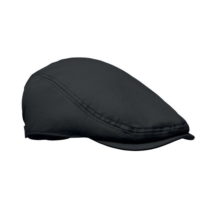 MO2850-03Flat Peak Newsboy-Kappe 235 g_m²_ schwarz