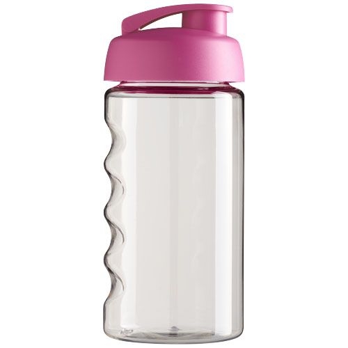 PF210050-9H2O Active® Bop 500 ml Sportflasche mit Klappdeckel_ transparent_rosa