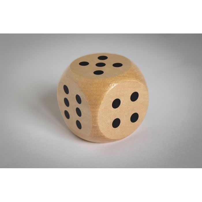 MO2614-40Dado Spielwuerfel Schima-Holz Ø 5cm_ holz