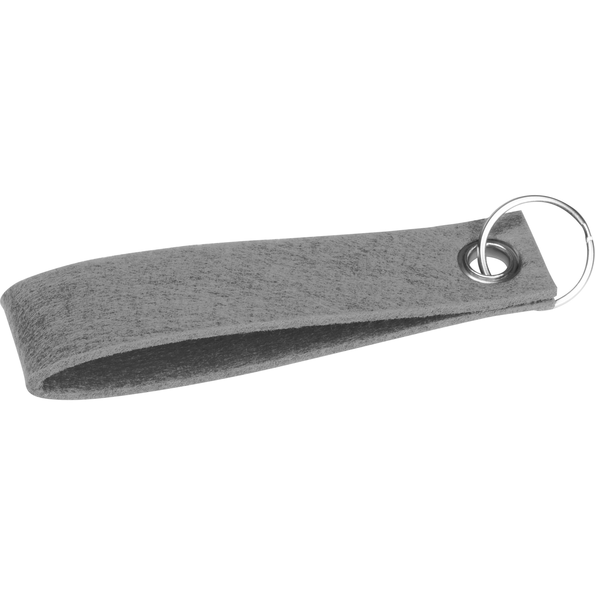 MA93235-07Schluesselanhaenger aus RPET Filz PATRYCJA_ silbergrau