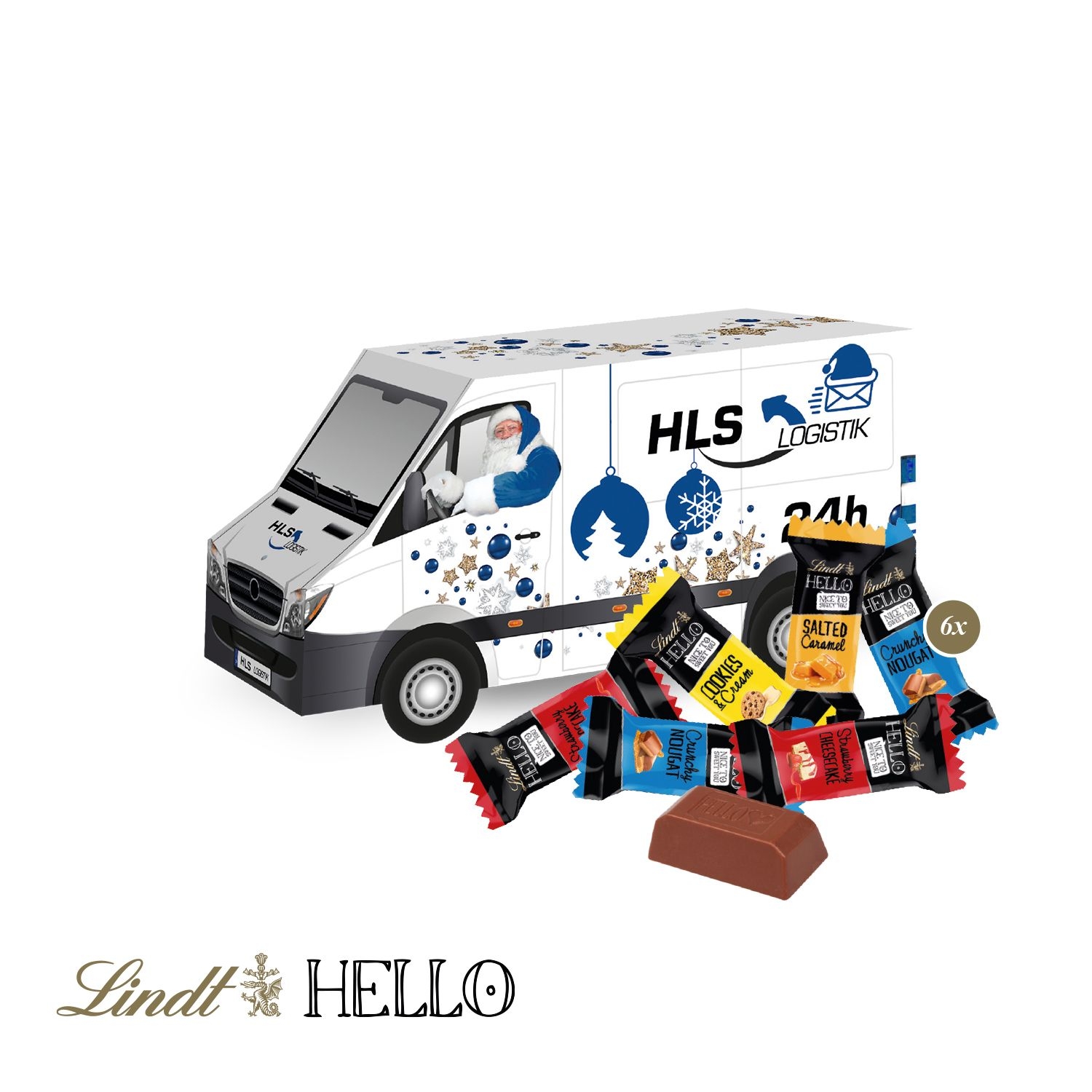 CD95586-013D Praesent _Transporter_ mit Lindt HELLO_ Lindt Hello Mini Stick