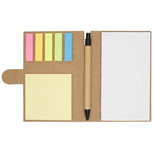 PF107989-1Swift Haftnotizen mit Kugelschreiber _schwarze Mine_ natur