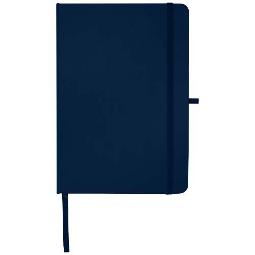 PF106013-5Teak A5 Hardcover Notizbuch_ liniert_ aus recyceltem Material_ navy