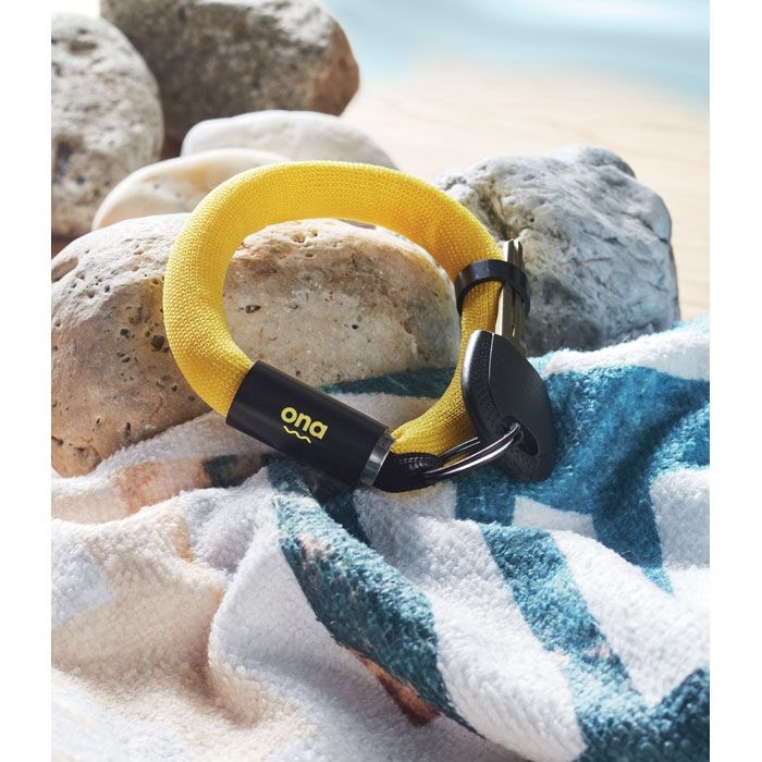 MO2497-08Polly Schluesselring mit Armband_ gelb