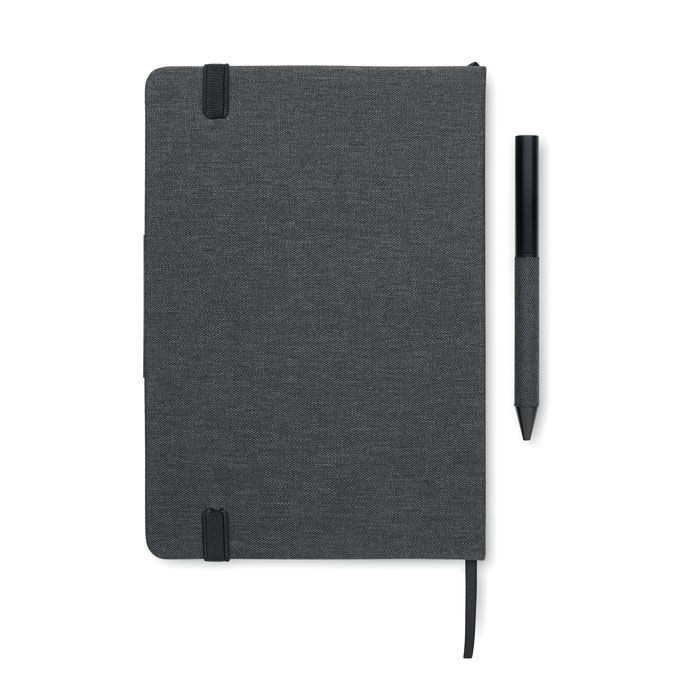 MO2162-03Yokoso Set Notizbuch mit Flasche_ schwarz