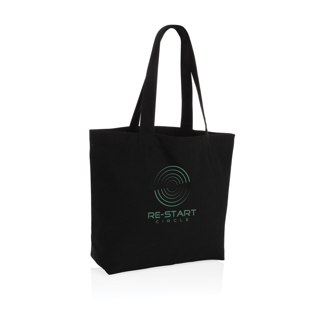 XDP762.96-1Impact Aware™ 240g_m² rcCanvas Shopper _ Tasche_ ungefaerbt_ schwarz