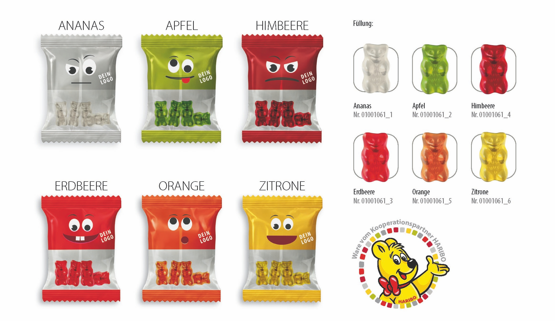 SW1061-9HARIBO Goldbaeren - Spezial Werbetuete_HARIBO Goldbaeren - Erdbeere_ transparente Folie