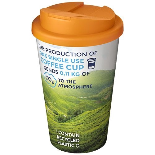 PF210697-9Brite-Americano® 350 ml Isolierbecher mit auslaufsicherem Schraubverschluss_ weiss_orange
