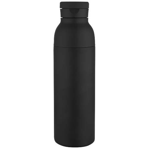 PF100838-6Illuminate 650 ml RCS doppelwandige Isolierflasche aus recyceltem Edelstahl_ schwarz