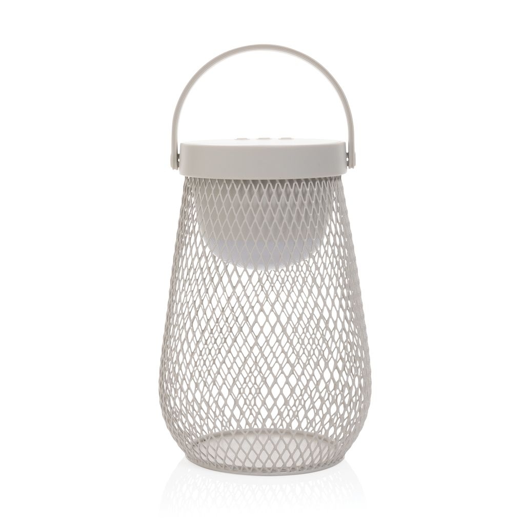 XDP513.75-02Aurora USB-Tischlampe aus RCS recyceltem ABS_ grau